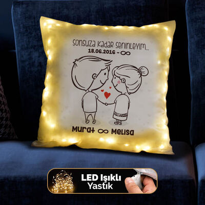 Sonsuza Kadar Seninleyim Işıklı Yastık - 4