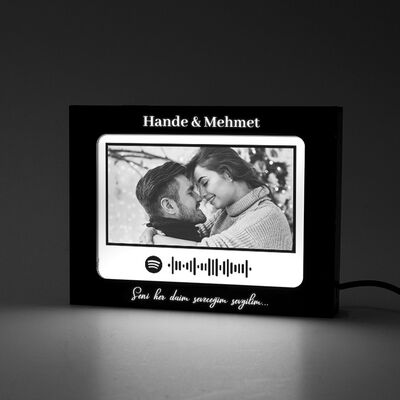 Spotify Ses Dalgası Led Işıklı Resim Çerçevesi - 1