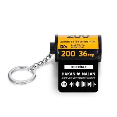 Spotify Ses İzi Kodak Anahtarlık - 4