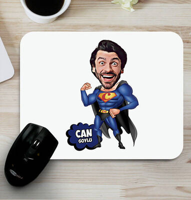 Süper Erkek Karikatürlü Mouse Pad - 1