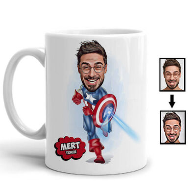 Super Hero Karikatürlü Kupa Bardak - 1