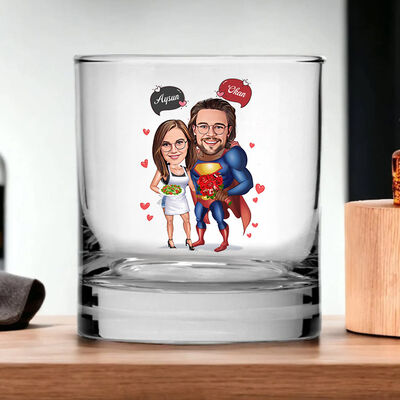 Süper Hero Karikatürlü Viski Kadehi - 4