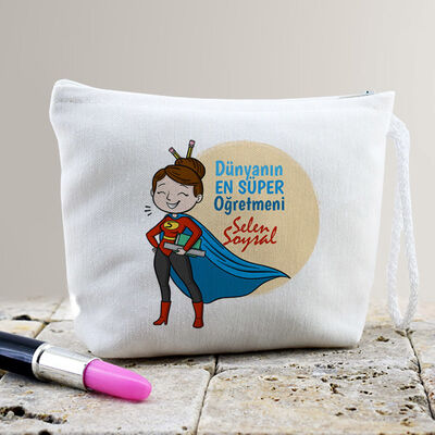 Süper Öğretmenim Makyaj Çantası - 1
