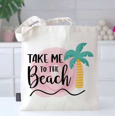 Take Me To The Beach Tasarım Plaj Çantası - 1