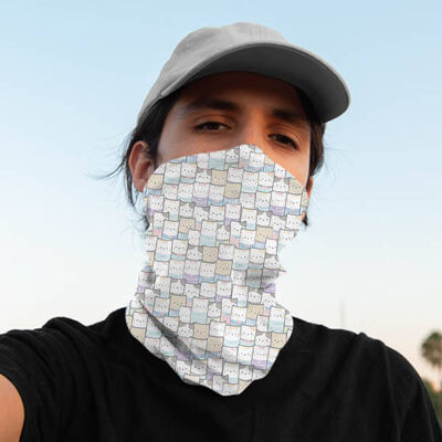 Taraftar Kedicikler Motorcu Boyunluk Maske Bandana - 1