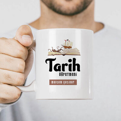 Tarih Öğretmeni Tasarımlı Kupa Bardak - 3