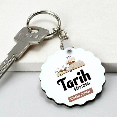 Tarih Öğretmenleri İçin Papatya Anahtarlık - 1