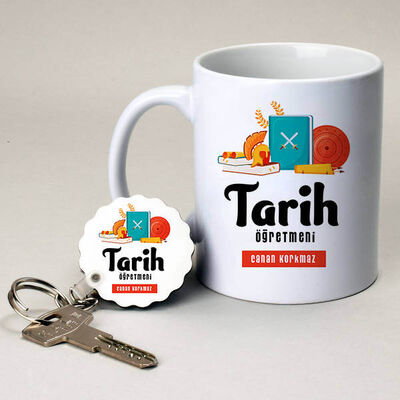 Tarih Öğretmenlerine Hediye Kupa ve Anahtarlık - 1