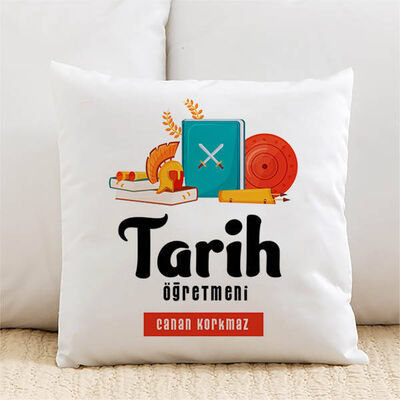 Tarih Öğretmenlerine Özel İsimli Yastık - 1