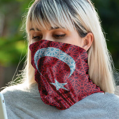 Tasarım Türk Bayrağı Bandana Boyunluk - 1