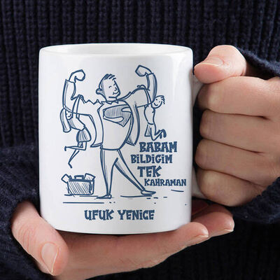 Tek Kahramanım Süper Babam Bardak - 3