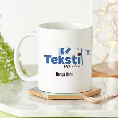 Tekstil Mühendisine Hediye Kupa Bardak - 1