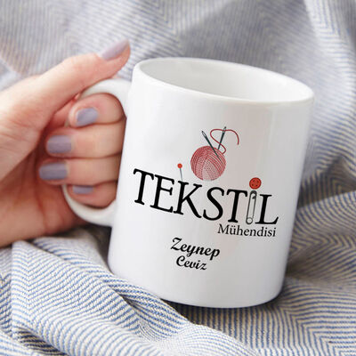 Tekstil Mühendislerine Özel Kupa Bardak - 1