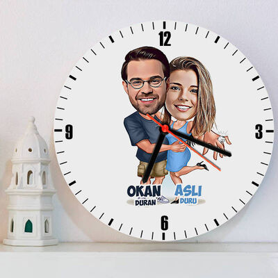 Tektaş Yüzük Karikatürlü Duvar Saati - 1