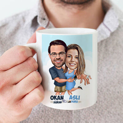 Tektaş Yüzük Karikatürlü Kupa Bardak - 1