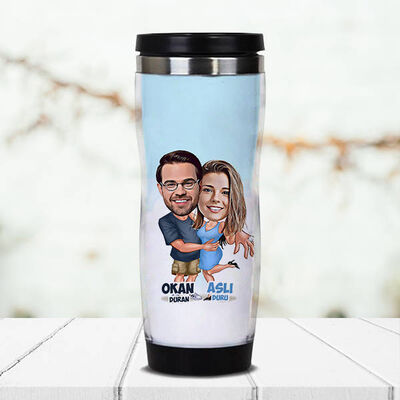 Tektaş Yüzük Karikatürlü Termos Bardak - 1