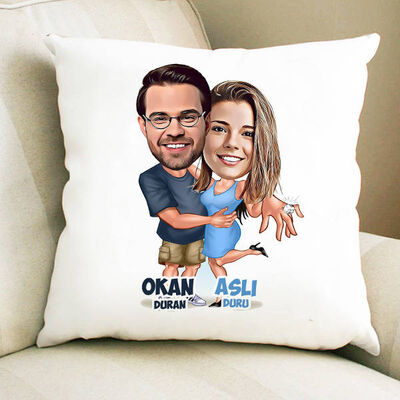 Tektaş Yüzük Karikatürlü Yastık - 1