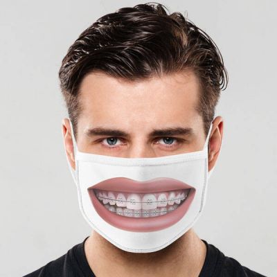 Telli Dişler Yıkanabilir Tasarım Maske - 2