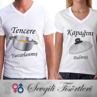 Sevgili Tişörtleri - Tencere ve Kapak - 1