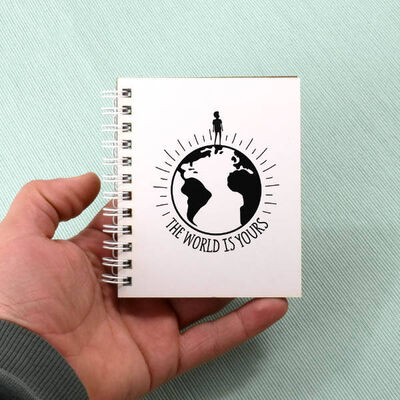 The World is Yours Tasarım Hediyelik Not Defteri - 1