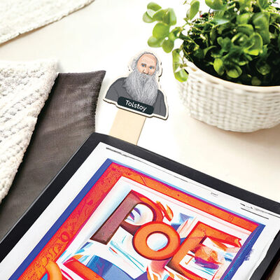 Tolstoy Esprili Çubuk Kitap Ayracı - 3