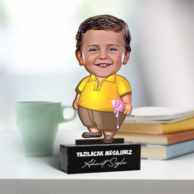 Tontiş Erkek Çocuk Karikatürlü Biblo - 1
