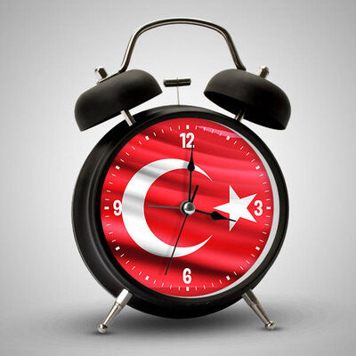 Türk Bayrağı Çalar Saat - 2