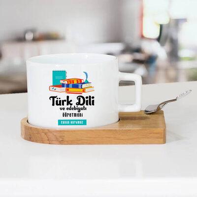 Türk Dili ve Edebiyatı Öğretmenine Hediye Çay Fincanı - 1