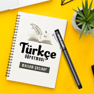 Türkçe Öğretmeni Temalı Defter ve Kalem - 2