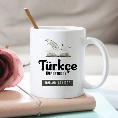 Türkçe Öğretmeni Temalı Kupa Bardak - 1