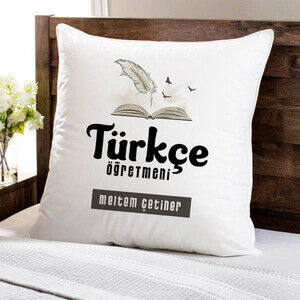 Türkçe Öğretmeni Temalı Yastık - 1