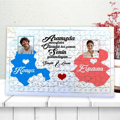 Uzaktaki Sevgiliye Özel 240 Parça Puzzle - 1