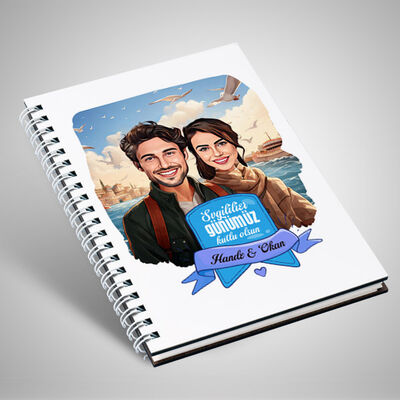 Vapurda Aşk Karikatürlü Defter - 1