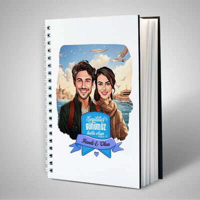 Vapurda Aşk Karikatürlü Defter - 1