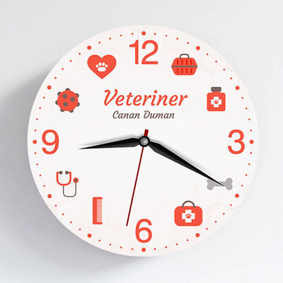 Veterinere Hediye Duvar Saati - 1