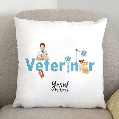 Veterinerlere Özel Hediyelik Yastık - 1