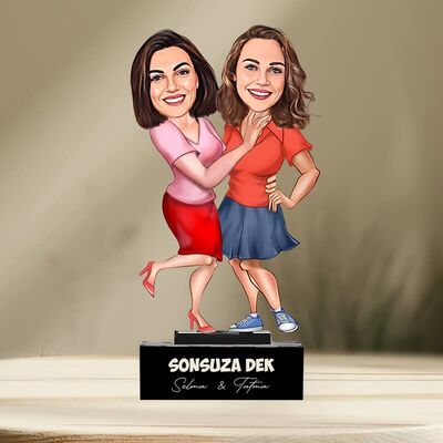 Yakın Arkadaşlar Karikatürlü Biblo - 1