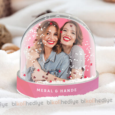 Yakın Dosta Hediye Fotoğraflı Kar Küresi - 4