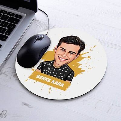 Yakışıklı Sevgilim Karikatürlü Mousepad - 1