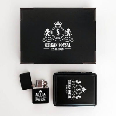 Yaş Gününe Özel Çakmak ve Sigara Tabakası - 1