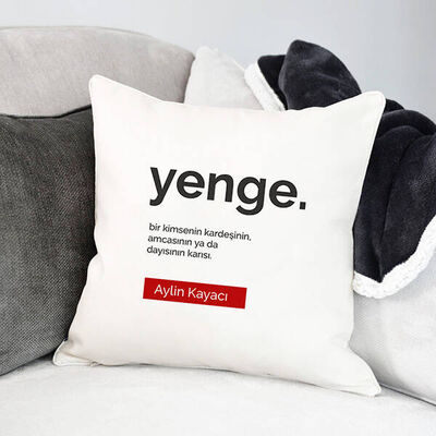 Yenge Kime Denir İsimli Yastık - 1