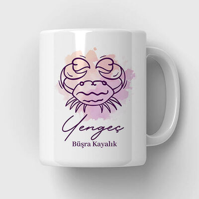 Yengeç Burcuna Hediye Kupa Bardak - 1