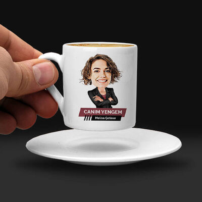 Yengeye Hediye Karikatürlü Kahve Fincanı - 2