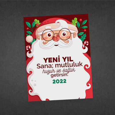 Yeni Yıl Dileklerim Konsept Yılbaşı Hediye Kutusu - 3