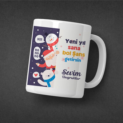 Yeni Yıl Dileklerim Konsept Yılbaşı Hediye Kutusu - 4