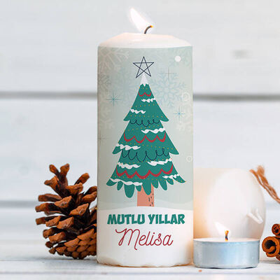 Yılbaşı Ağacı Yeni Yıl Mumu - 1