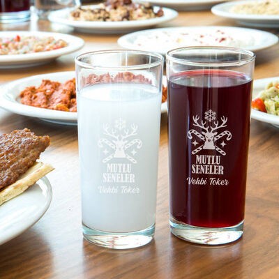 Yılbaşı Hediyesi Kişiye Özel Rakı Bardağı - 1