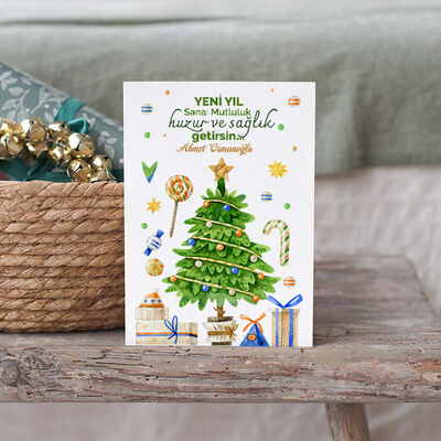 Yılbaşı Kutlama Mesajlı Kartpostal - 3