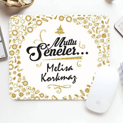 Yılbaşı Mesajlı İsme Özel Mousepad - 1