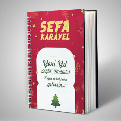 Yılbaşı Tasarımlı Mesajlı Defter - 1